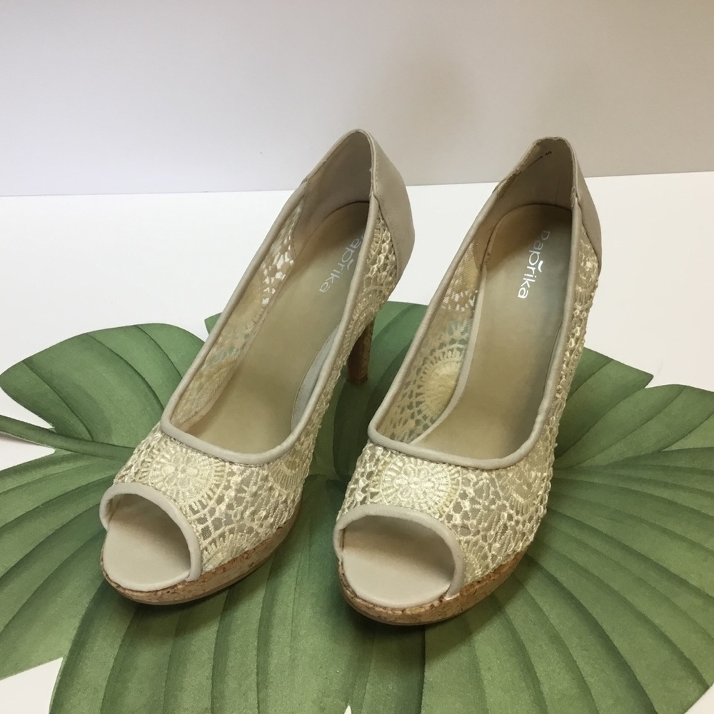 Fun and Lacy, Cork Platforms. Paprika - Picture 7 of 7